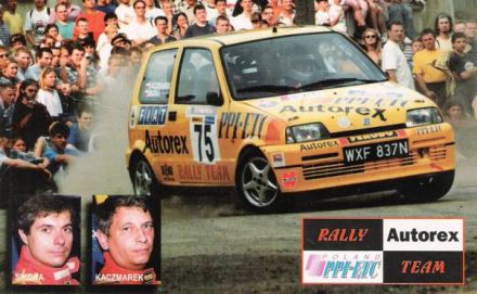 Jacek Sikora i Marek Kaczmarek - Fiat Cinquecento Sporting.